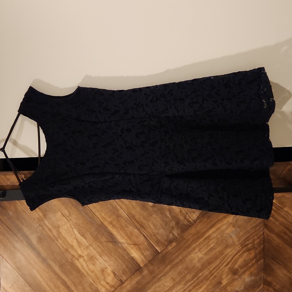 Zara navy lace dress